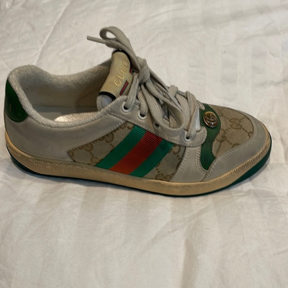 Gucci Shoes - Gucci womens screener leather sneakers